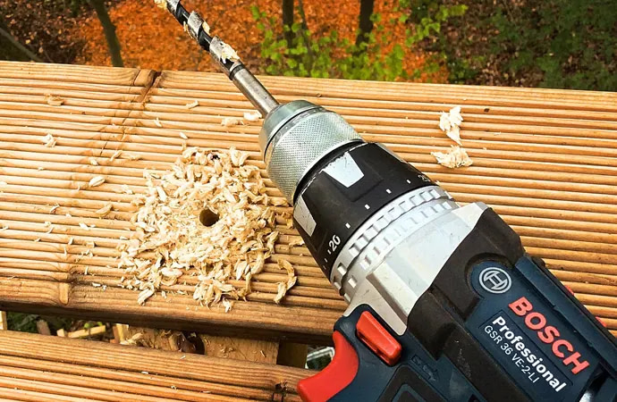 Drills are power tools that make use of a rotating tip for making holes.