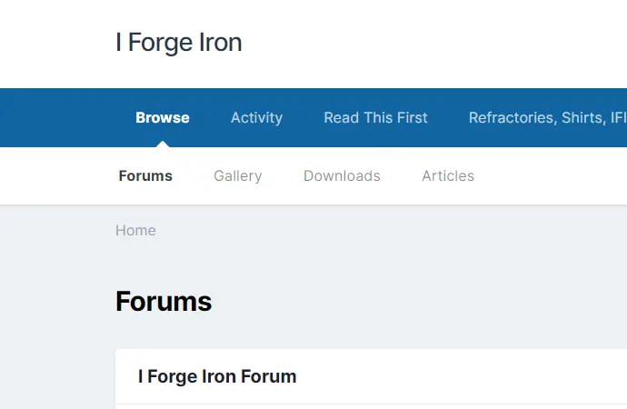 I Forge Iron Forum