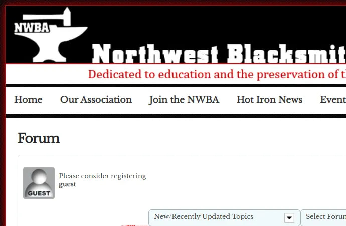 Northwest Blacksmith Association Forum